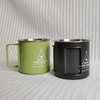 Camping tasse à eau en acier inoxydable 330ml tasse pliante Portable extérieure pour boisson froide bière café tasses en métal ensemble d'outils de café