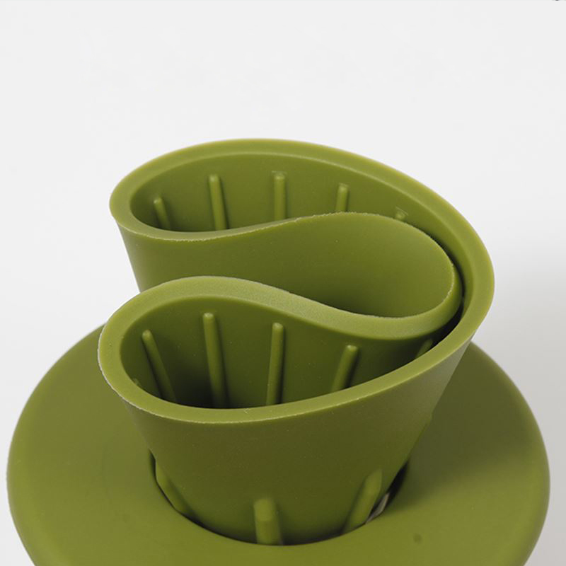 Porte-filtre à cône pliable réutilisable Goutte à goutte à froid Pliable Verser sur le goutteur à café en silicone