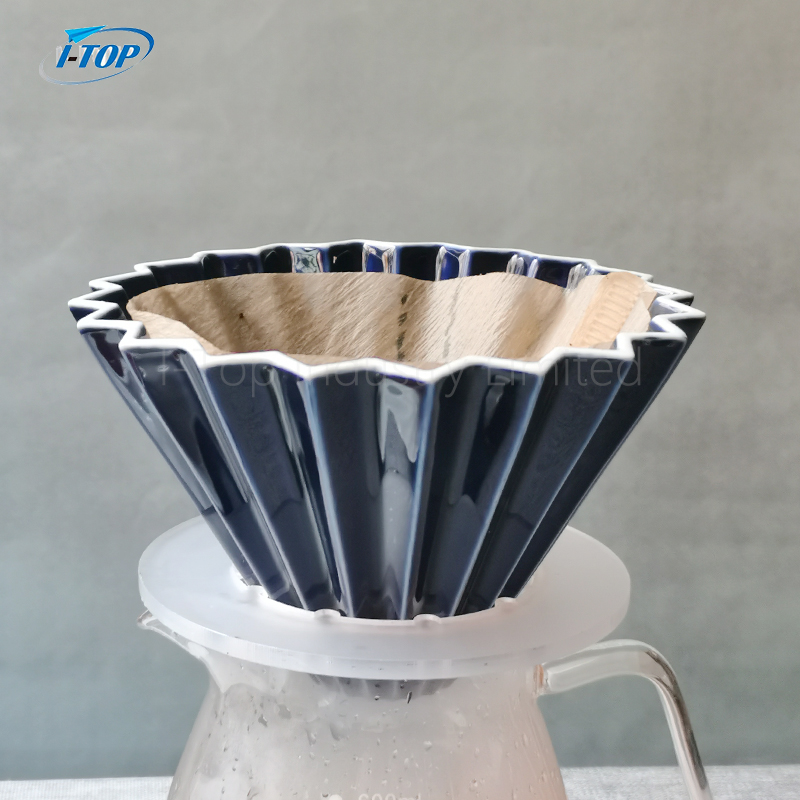 Ensemble-cadeau de cafetière à verser en céramique goutteur de café mat 
