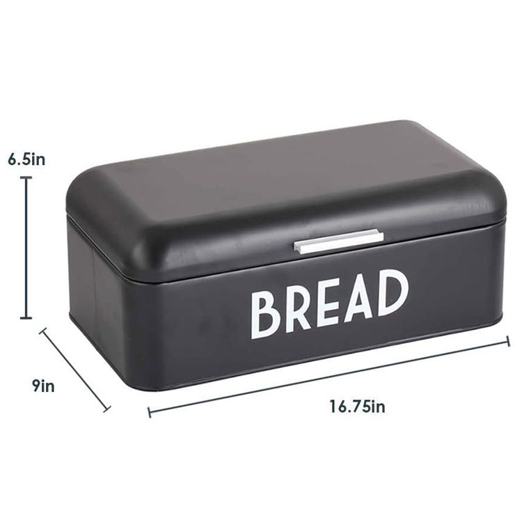 Boîte de rangement de pain alimentaire en acier inoxydable de bonne qualité en gros conteneur de bac à pain en métal de grande capacité pour la cuisine