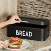 Boîte de rangement de pain alimentaire en acier inoxydable de bonne qualité en gros conteneur de bac à pain en métal de grande capacité pour la cuisine