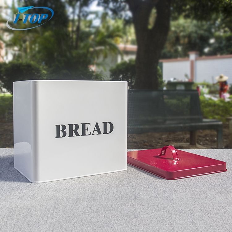 La boîte à pain de stockage en métal avec Logo personnalisé définit la boîte de stockage des aliments
