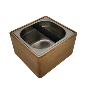 Boîte de frappe de café en gros boîte de frappe de mouture de café et accessoires de cuisine absorbant les chocs boîte de frappe de café