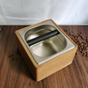 Boîte de frappe de café en gros boîte de frappe de mouture de café et accessoires de cuisine absorbant les chocs boîte de frappe de café