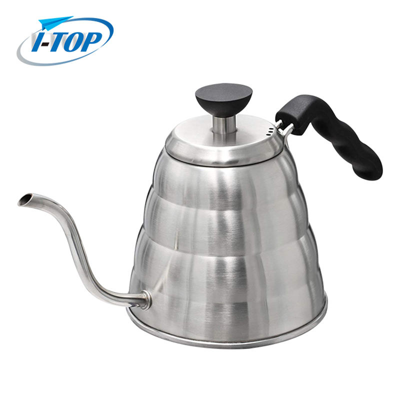 304 Haute Qualité Thé Café Verser Sur Café Bouilloire Pot En Acier Inoxydable Col De Cygne Bouilloire