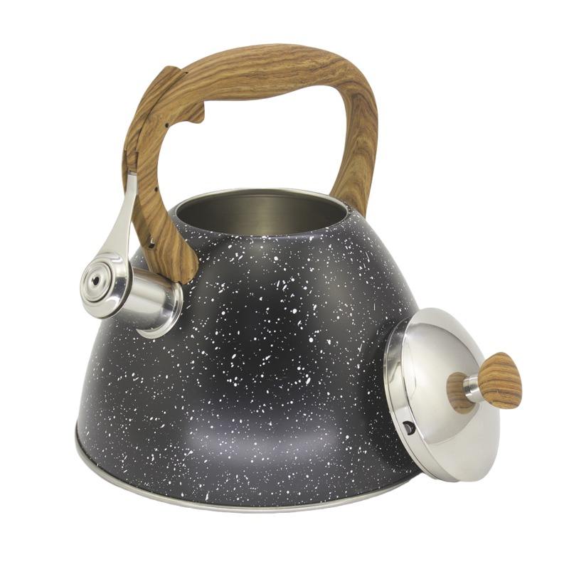 IT-CO1013 bouilloire à thé sifflante en acier inoxydable couleur argent de haute qualité