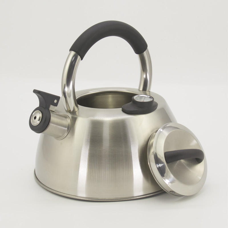 IT-CP1049 Bouilloire sifflante en acier inoxydable de style européen avec poignée