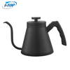Bouilloire à col de cygne en gros 304 poignée en acier inoxydable goutte à goutte cafetière théière en Nylon poignée noire bouilloire à café
