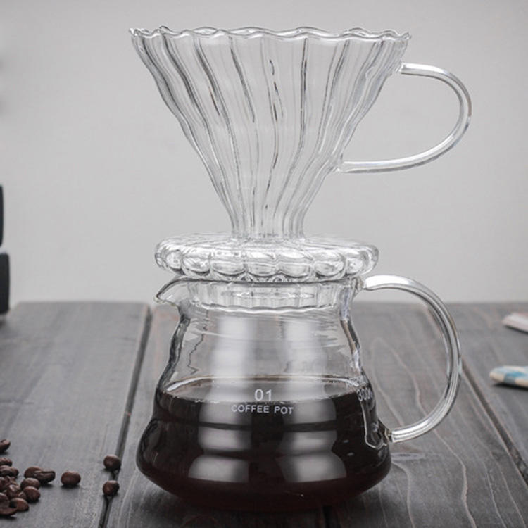 Cafetière Main Goutte À Goutte En Verre Serveur De Café Bouilloire À Thé