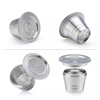 Ensemble de capsules de café réutilisables en acier inoxydable de haute qualité