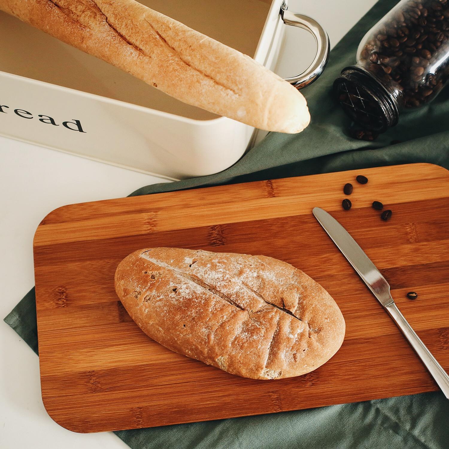 Récipient de nourriture en métal de boîte à pain carrée de cuisine jaune clair de couleur adaptée aux besoins du client avec le logo adapté aux besoins du client