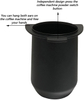 54mm Espresso Dosing Cup Coffee Mug Coffee Ground Pesant Barista Accessoires avec Aluminium Metal pour Machine à expresso
