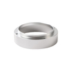 Entonnoir de dosage de café en aluminium, entonnoir à anneau de dosage de poudre de café avec argent de remplacement magnétique pour la maison de bureau (51-58 mm))