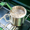 Mousqueton tasse en gros double paroi en acier inoxydable tasse à café gobelets de camping avec mousqueton tasse