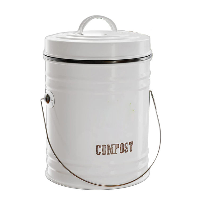 Poubelle à compost de cuisine en acier inoxydable Seau à compost de cuisine