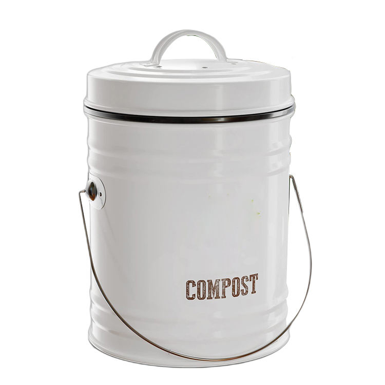 Poubelle à compost de cuisine en acier inoxydable Seau à compost de cuisine