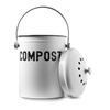 Poubelle à compost de cuisine pour comptoir de cuisine - Seau à compost de 1,0 gallon avec couvercle pour engrais d'élevage de comptoir