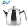 Théière à double paroi en acier inoxydable avec infuseur amovible 1.2L Machine à thé sur la cuisinière pour fruits à base de plantes et infusion