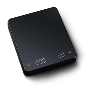 Balance à café avec minuterie, balance à expresso numérique rechargeable pour verser, 0,1 g de haute précision, mini balance de cuisine électrique