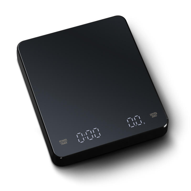 Balance à café avec minuterie, balance à expresso numérique rechargeable pour verser, 0,1 g de haute précision, mini balance de cuisine électrique