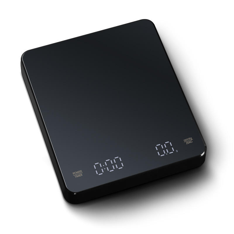 Balance à café avec minuterie, balance à expresso numérique rechargeable pour verser, 0,1 g de haute précision, mini balance de cuisine électrique