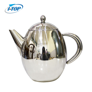 Théière en acier inoxydable de 1,2 L avec infuseur pour le thé en vrac, l'isolation à double paroi garde le thé au chaud pour une théière plus longue.
