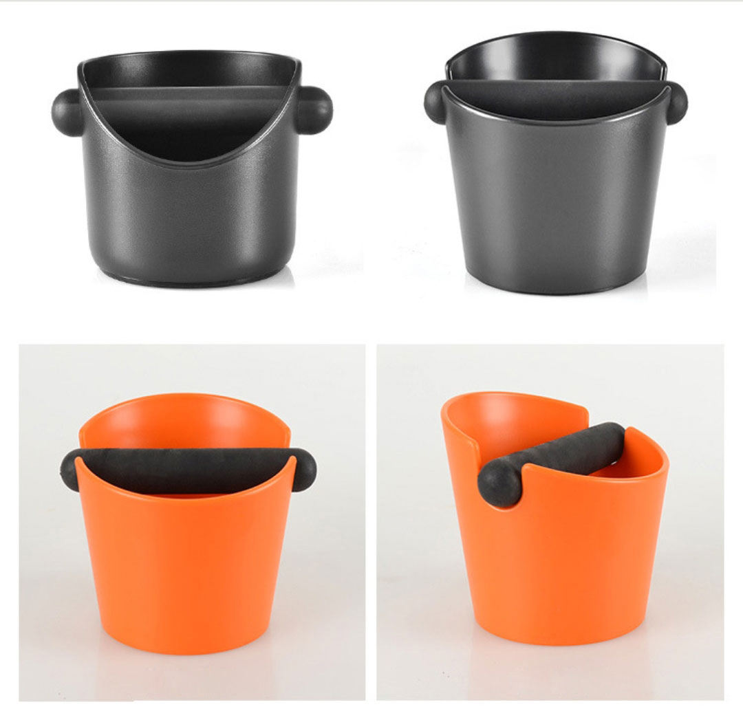 Marc de café Knock Box Seau à café en acier inoxydable Espresso Dump Bin Bangs Coffee Grinds Residue Box