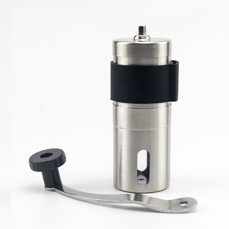 Moulin à café manuel réglable en acier inoxydable pratique