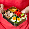 Boîte à lunch résistante aux fuites en acier inoxydable pour enfants sans BPA avec logo personnalisé avec loquets