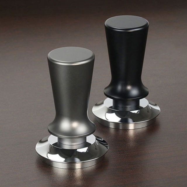 Espresso Tamper Pression calibrée Anti-Stick Autonivelant Poignée raffinée Acier inoxydable Tamper à café