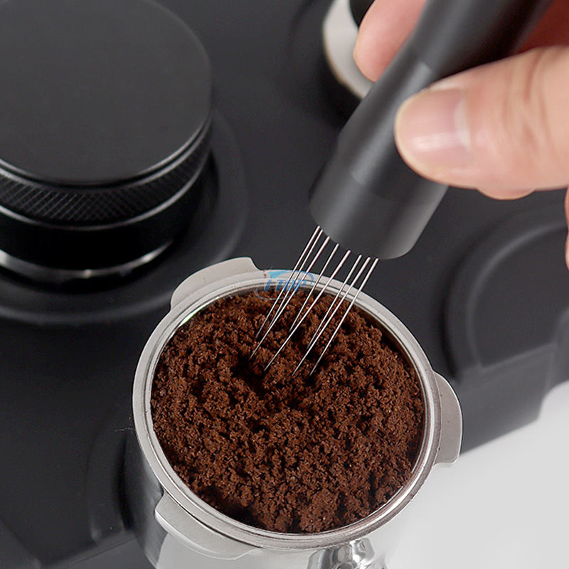 Espresso Coffee barista Aiguilles d'agitation tamper café Espresso Distribution diamond-cut Jeu de poignées