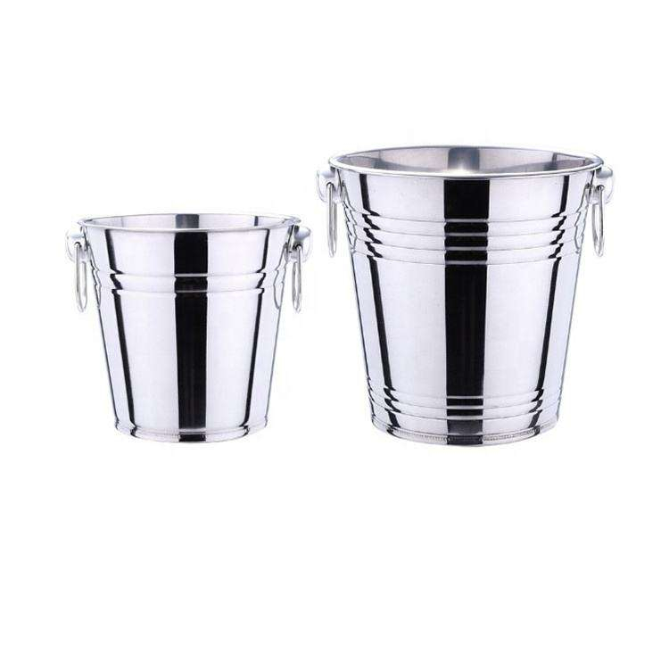 Seau à glace à double paroi en métal avec couvercle, pince à glace et passoire Seau à glace isolé 3L pour bar à cocktails, vin, accessoires de bar