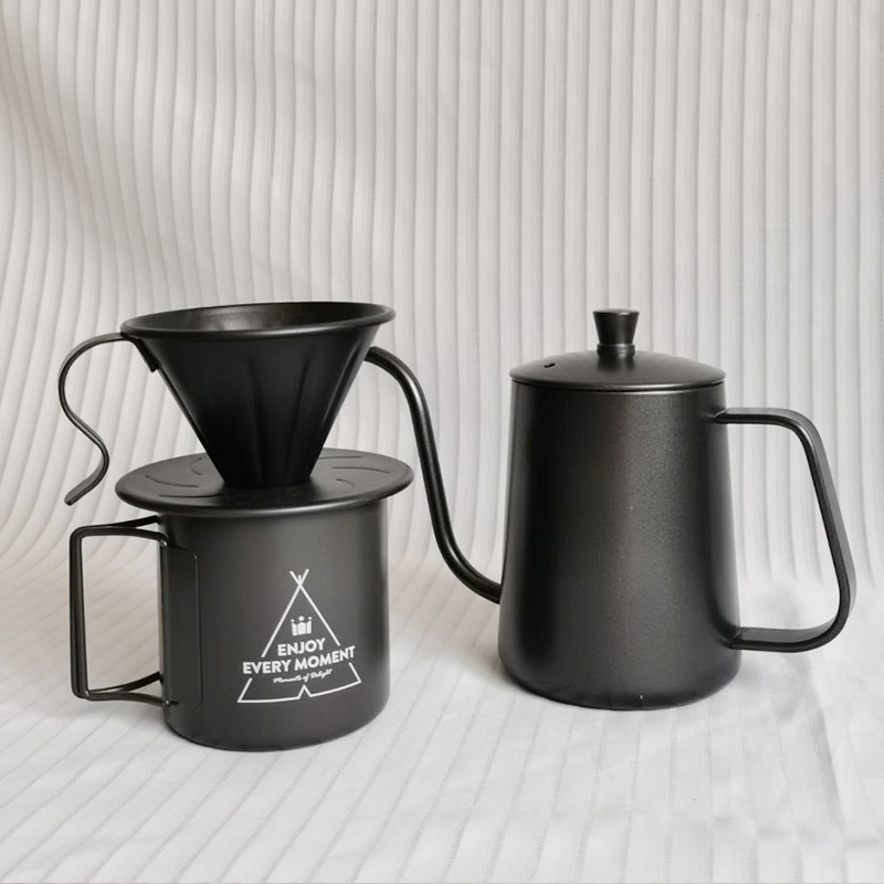 Camping tasse à eau en acier inoxydable 330ml tasse pliante Portable extérieure pour boisson froide bière café tasses en métal ensemble d'outils de café