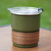 Tasse à café portable 300 ml monocouche en acier inoxydable 304 bière curling eau camping tasse